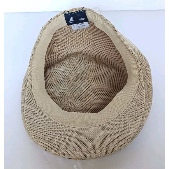 Kangol 504 Beret Hat Tan Newsboy Woven Argyle Print Flat Cap Casual Unisex - Picture 6 of 7